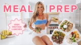 3 high protein MEAL PREP lunches for weight loss | easy meals for the week